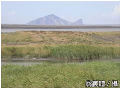 蘭陽溪口遠眺龜山島