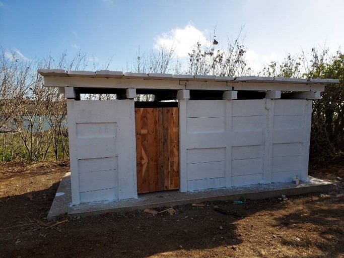 Toilets were renovated into toolrooms after the bird-watching season was over.