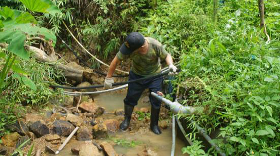 2019/07/22 Wetland water source pipeline damage repair