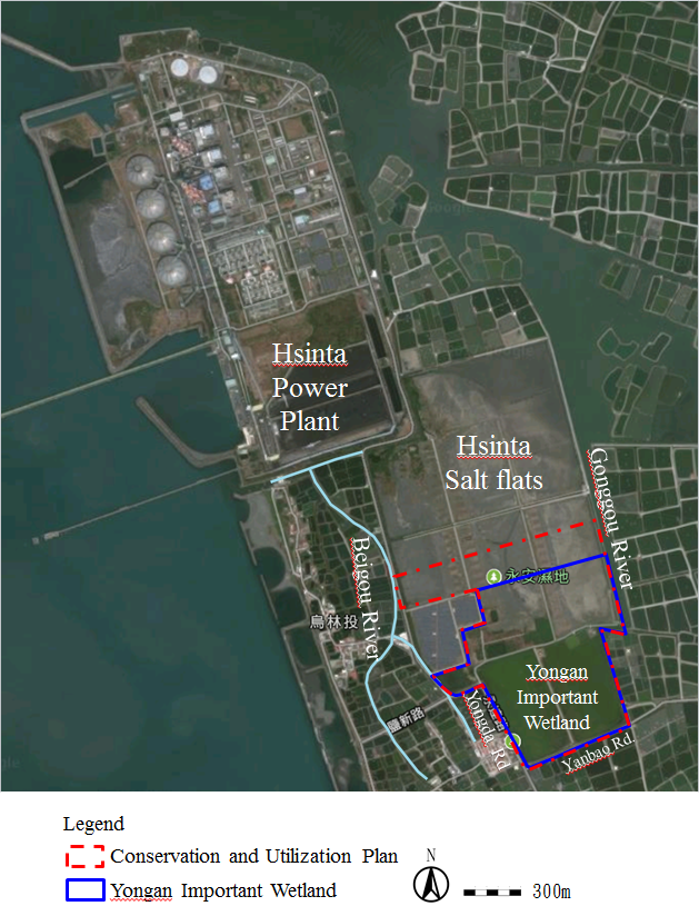 Schematic diagram of Yongan Important Wetland conservation and utilization plan